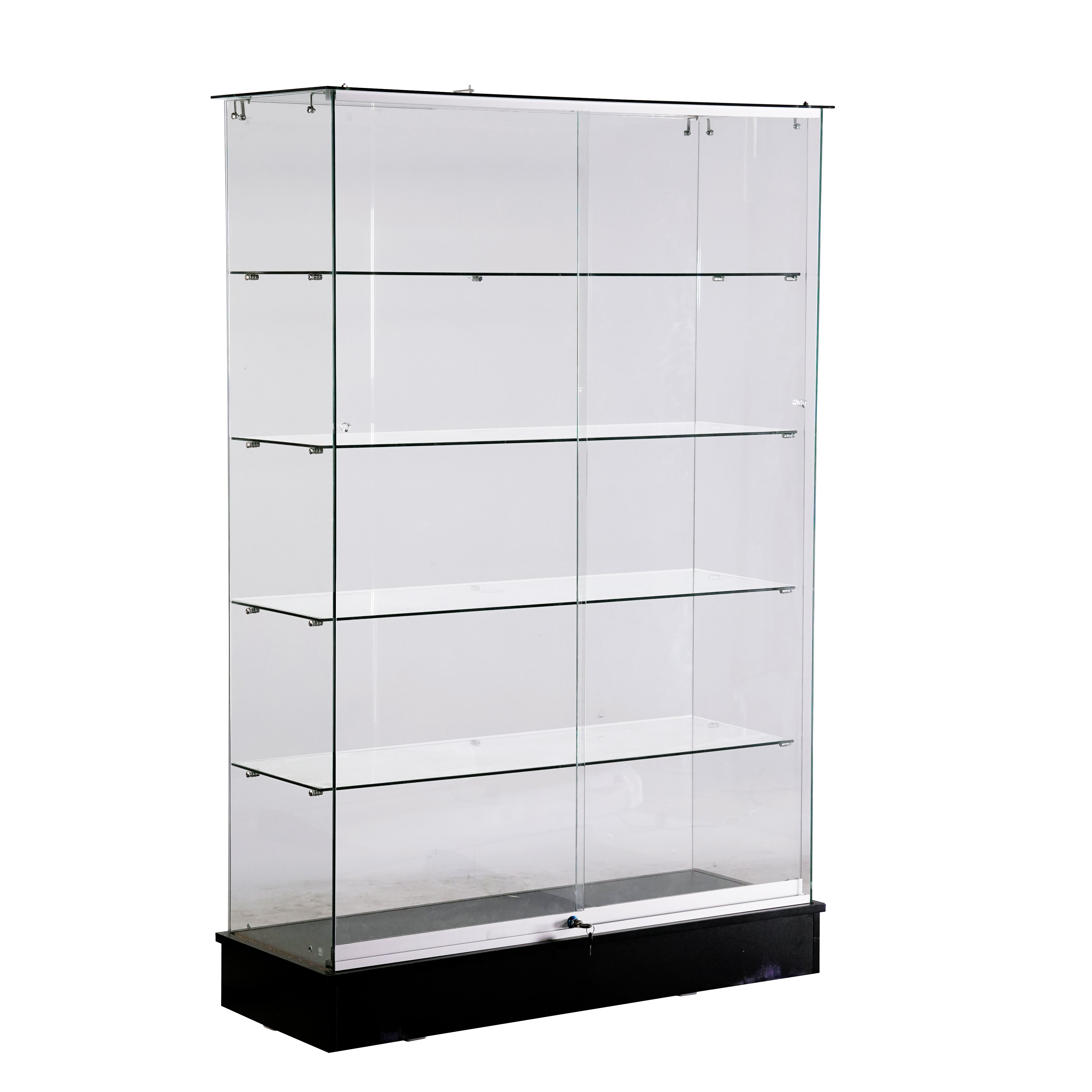 Frameless Glass Showcase 48W x 18D x 72H