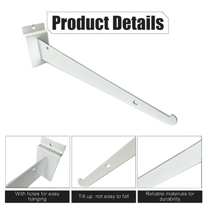 8"  Shelf Bracket White for Slatwall (50- pack)