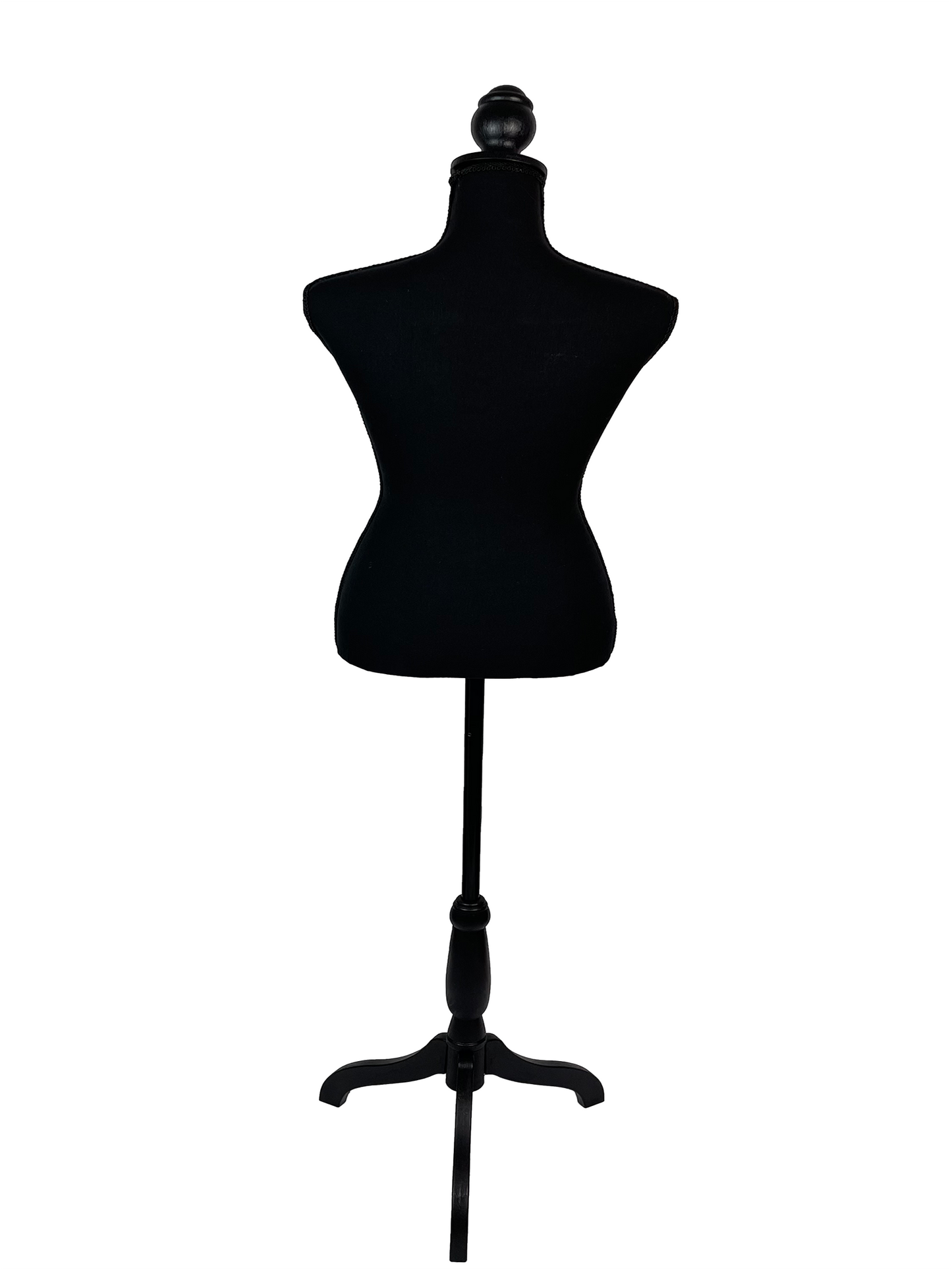 Female Mannequin Torso Dress Form with Wooden Tripod Base Stand Adjustable 60-67 Inch for Sewing Dressmakers Dress Jewelry Display,Velvet