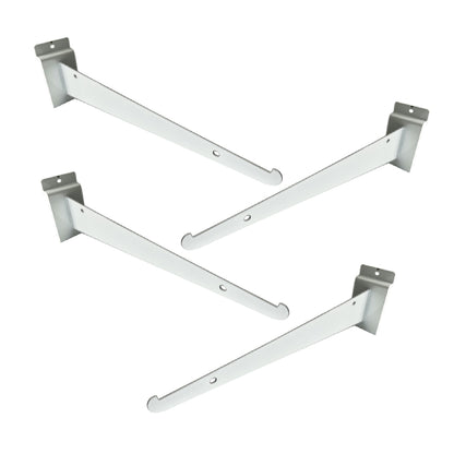 8"  Shelf Bracket White for Slatwall (50- pack)