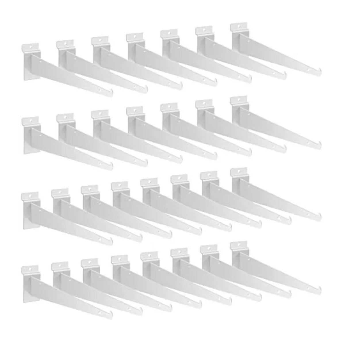 10 inch Shelf Bracket Black for Slatwall (50- pack)