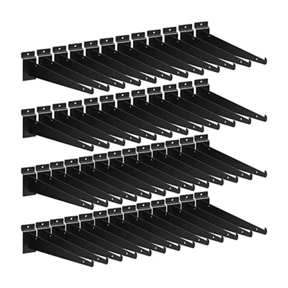 10 inch Shelf Bracket Black for Slatwall (50- pack)