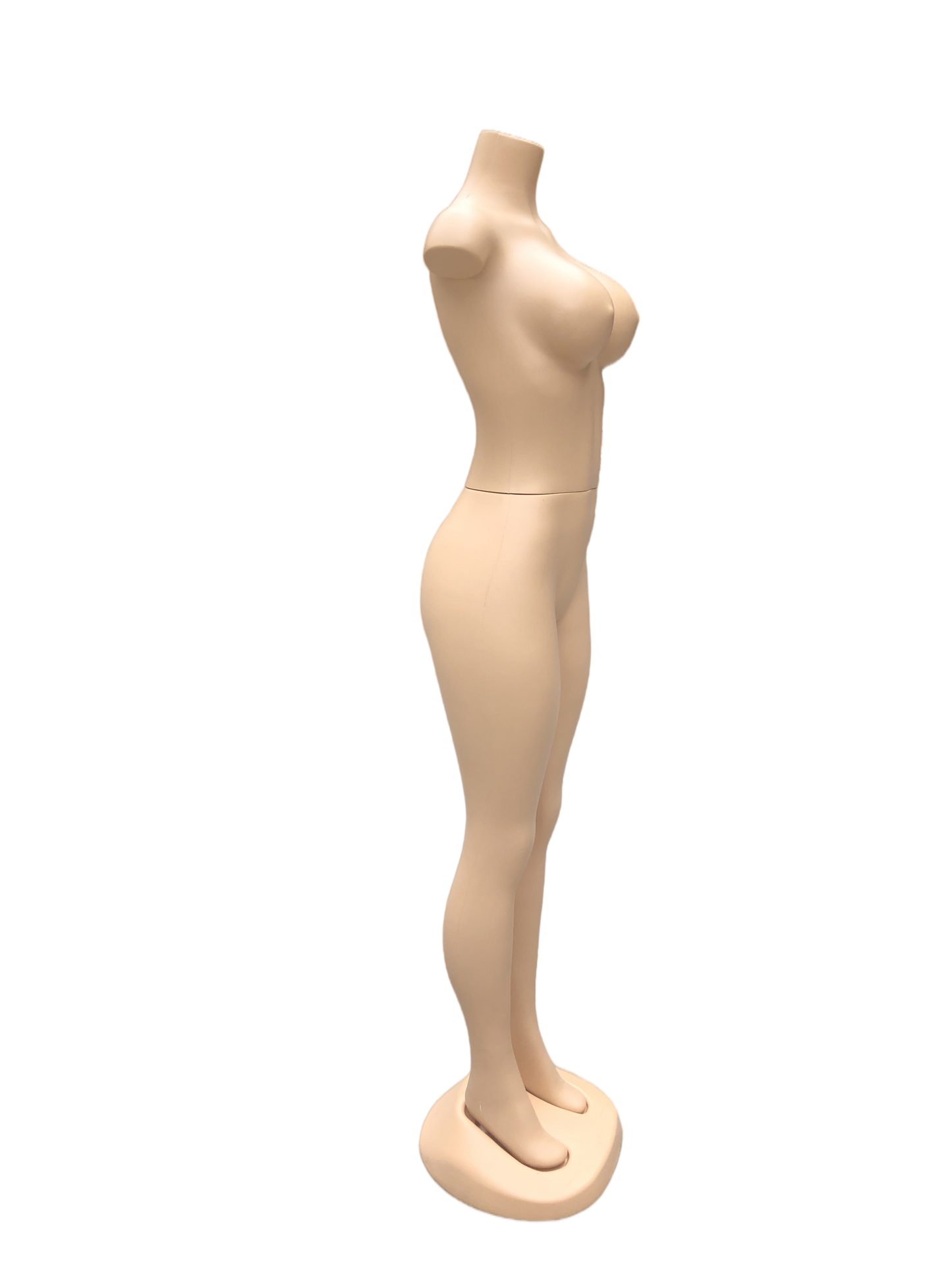 Full Body Brazilian Shape Female Mannequin - Plastic Display Model with Metal Base