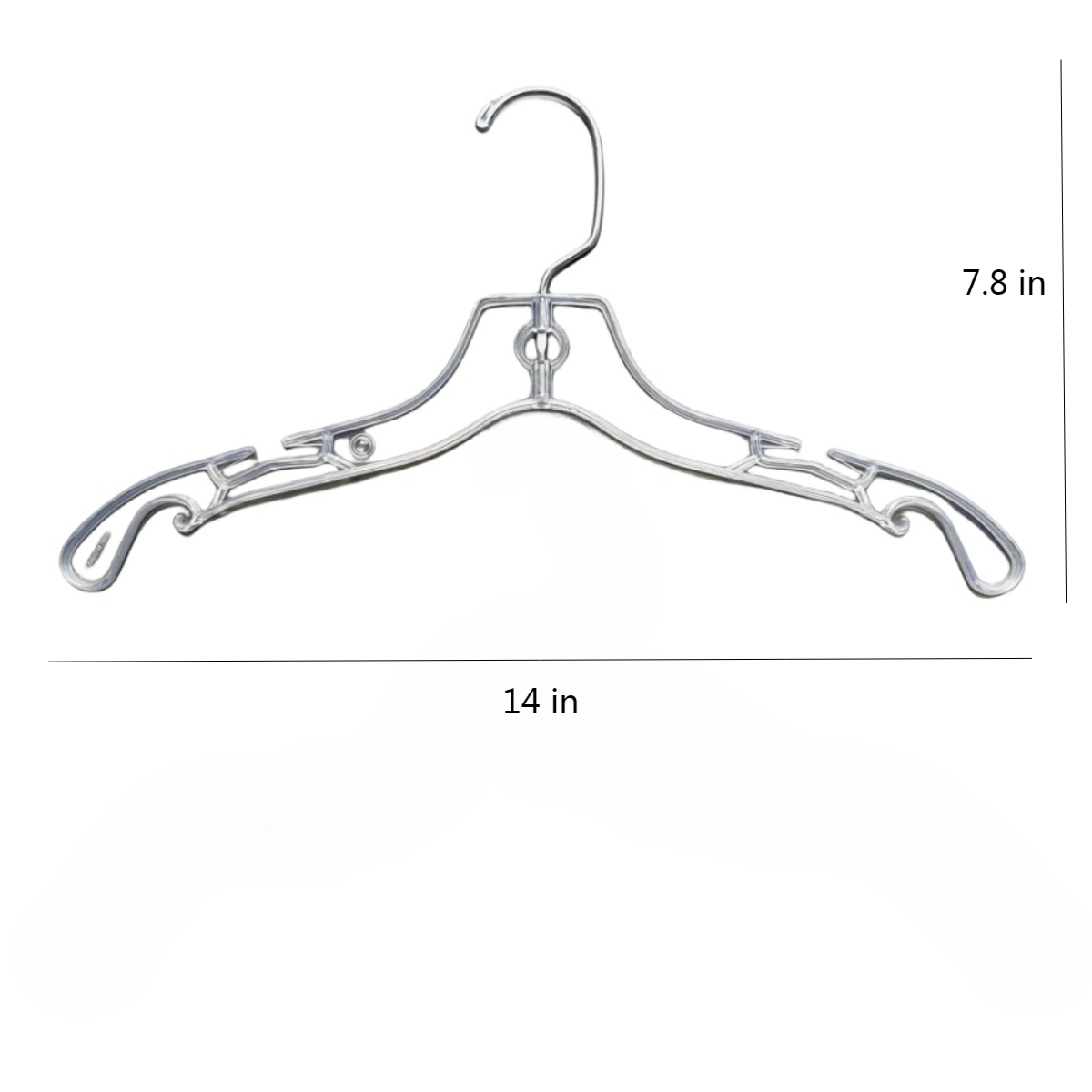 100-Pack WisdomFur Premium Kids Plastic Hangers - Durable Non-Slip, Plastic Baby Hangers, Baby Clothes Hanger - Newborn, Baby, Toddler and Kids Hanger for Closet - For Home and Closet Organization (Clear)