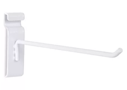 12" L,1/4"DIA HOOKS FOR SLATWALL PANEL WHITE(100-pack)