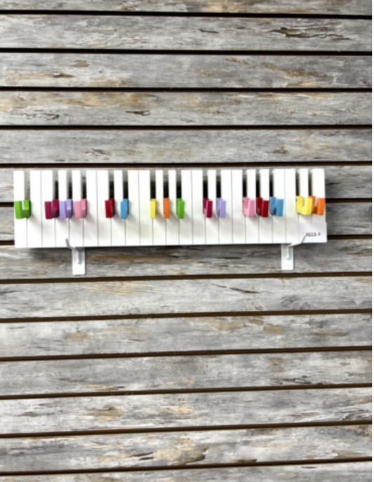 Wood Key Hook rack wall Piano Keyboard style