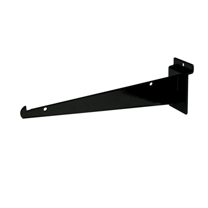 8 inch Shelf Bracket Black for Slatwall (50- pack)