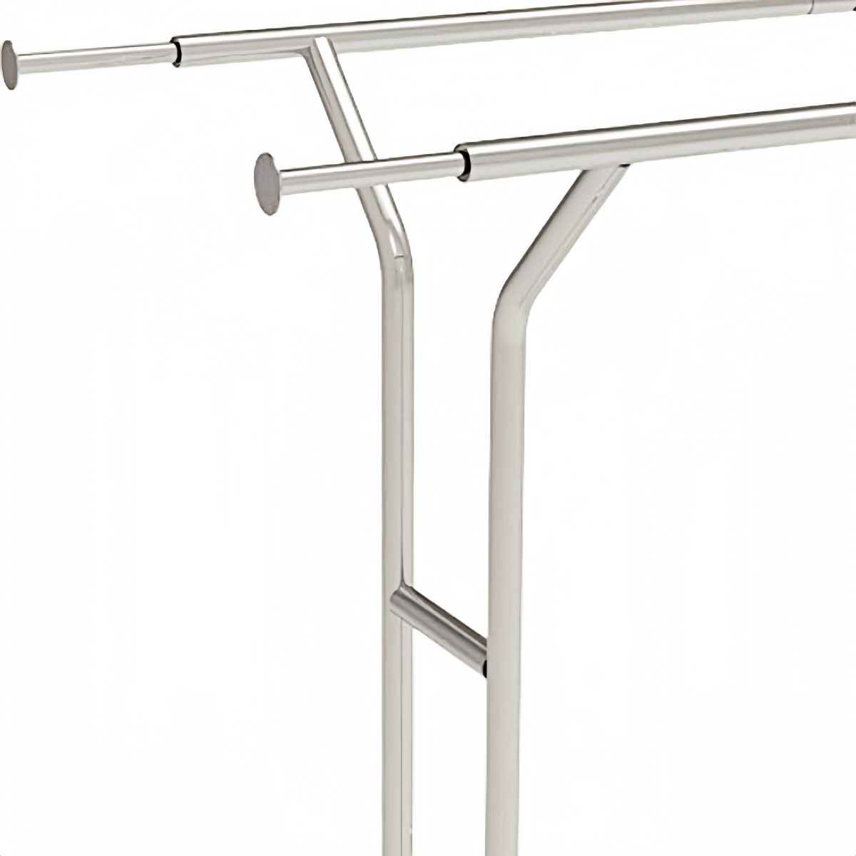 Wisdomfur Heavy Duty Clothing Rack with Wheels, shelf Clothing Racks for Hanging Clothes Rolling Clothes Rack Adjustable Garment Rack Commercial Portable Clothes Rack - Chrome
