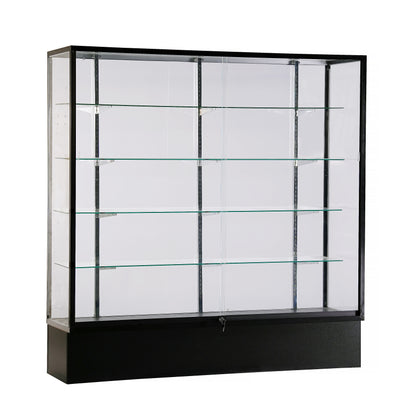 Extra Vision  Aluminum Frame 72" All Glass Wall Case/ SGWC6