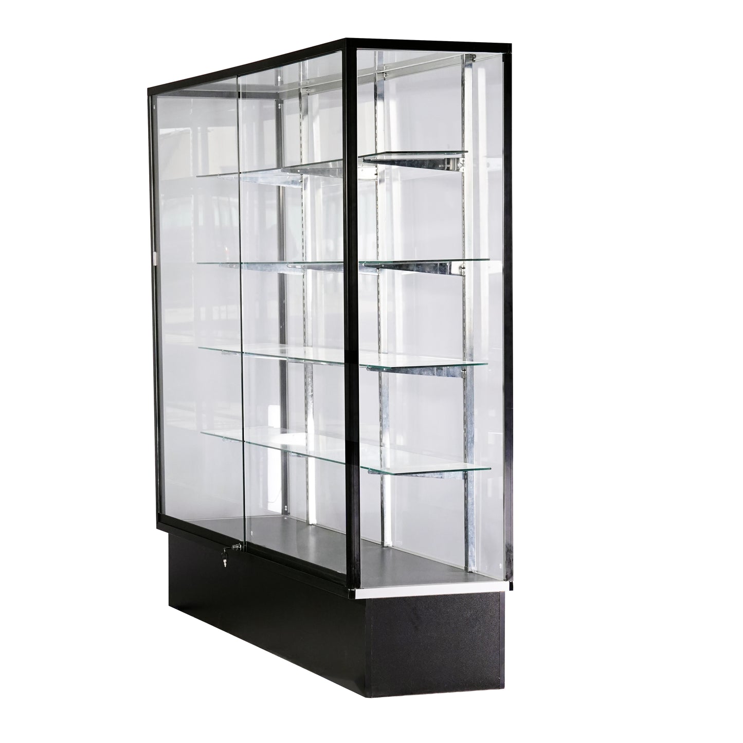 Extra Vision  Aluminum Frame 72" All Glass Wall Case/ SGWC6