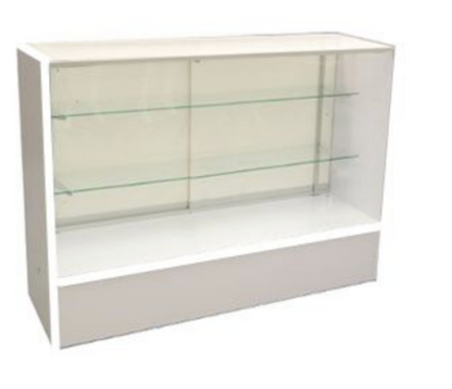 Wood Full Vision Display 48 Inch Showcase with Adjustable Glass Shelving/FS4