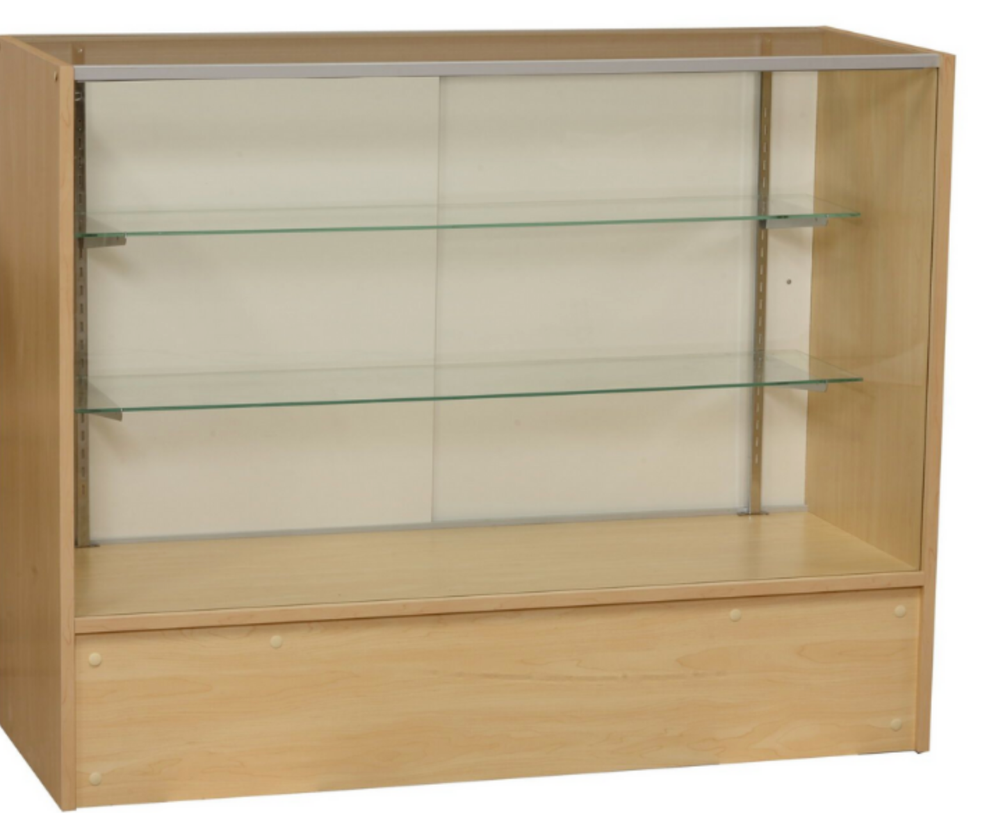 Wood Full Vision Display 70 Inch Showcase with Adjustable Glass Shelving/FS6