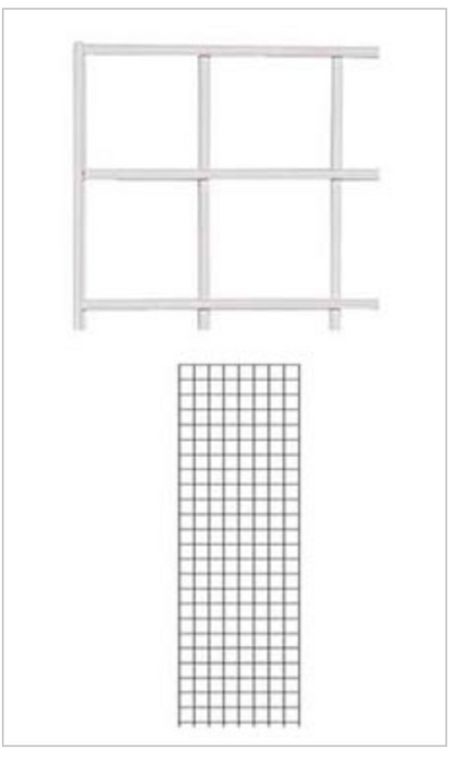 3pc 2 X 7 Ft Wire Grid  Panels