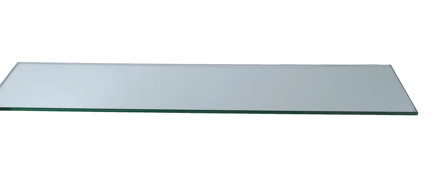 5pc Rectangular Tempered Glass Shelf Panel thickness 3/16"