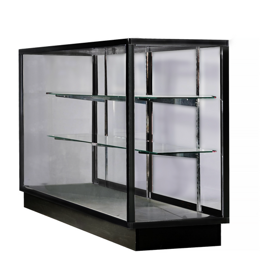 Extra Vision Display 70" Glass Showcase Aluminum Frame Glass Shelving/GS6